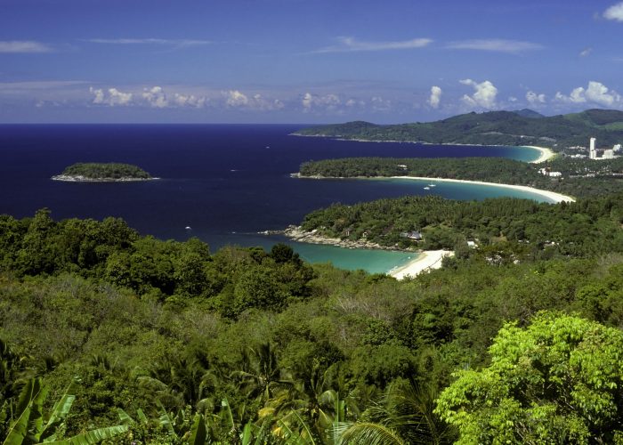 kata karon beach viewpoint phuket island thailand